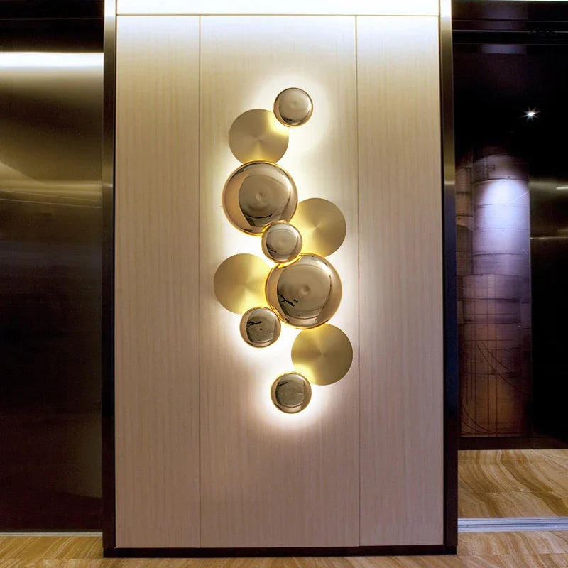 Afralia™ Gold Nordic LED Wall Lamp