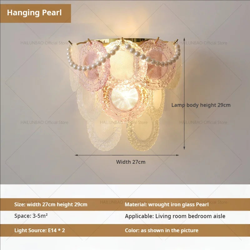 Afralia™ Luxe Crystal Glass Wall Lamp for Aisle, Living Room, Bedroom & Corridor Lighting