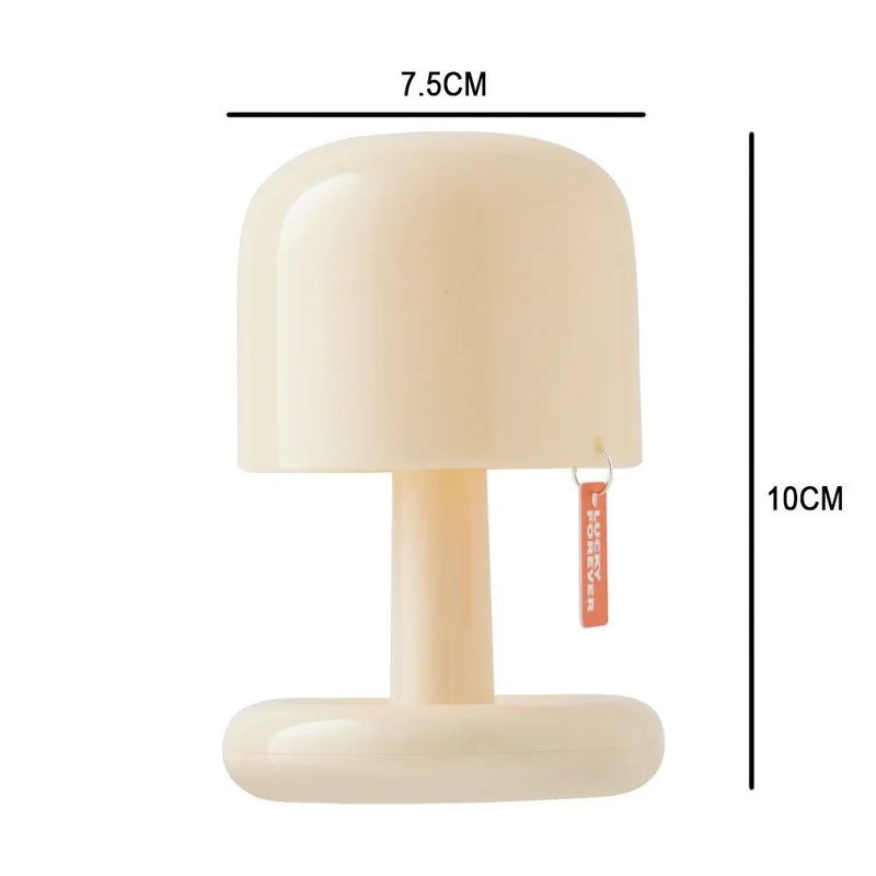 Afralia™ Mushroom Style USB Rechargeable LED Night Light for Home Decor