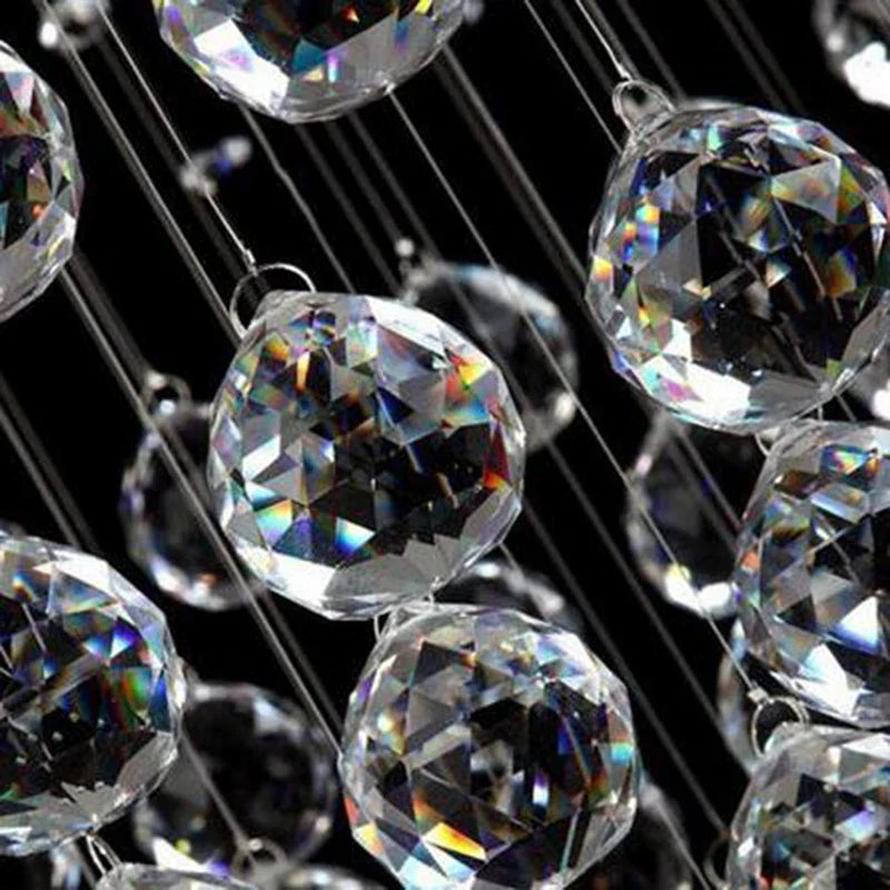 Afralia™ Luxury Crystal Chandelier LED Modern Lighting for Living Room
