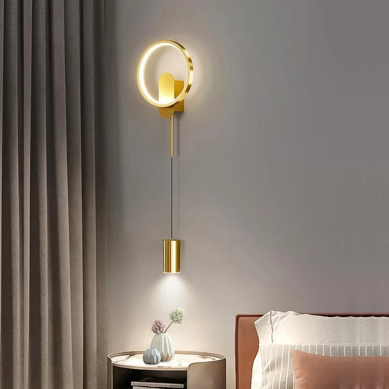 Afralia™ Metal Wall Lamp: Elegant Indoor LED Light Fixture for Home Decor, Living Room, Bedroom