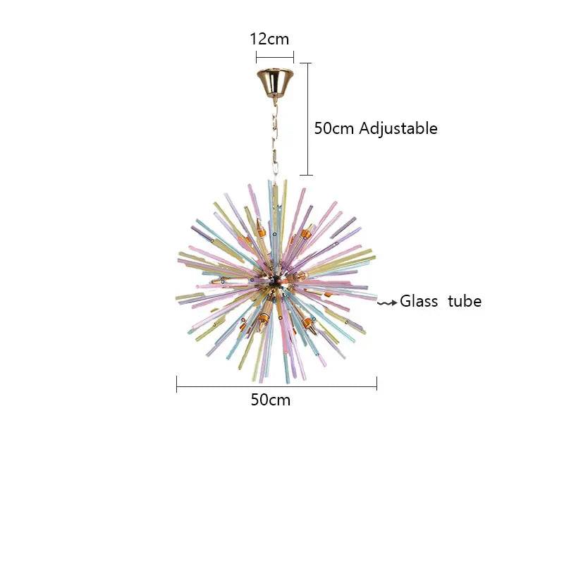 Afralia™ Nordic Sphere Rainbow Chandelier - Dandelion Pendant Light - Kitchen Accessory