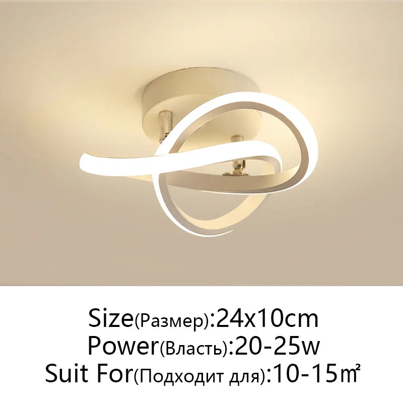 Afralia™ LED Ceiling Lamp for Modern Spaces - Minimalist Indoor Lighting
