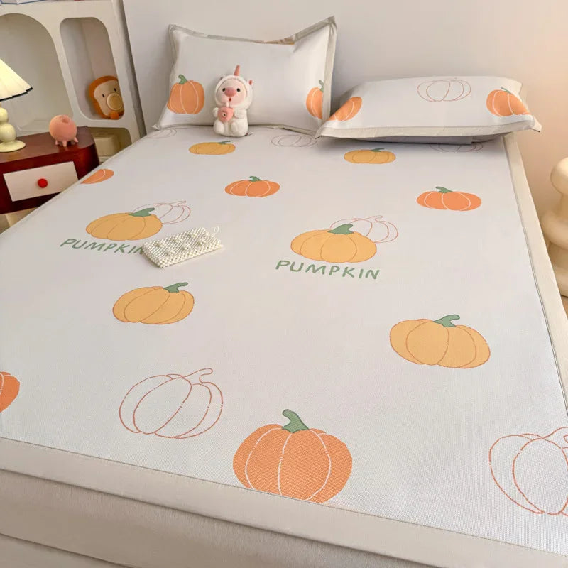 Afralia™ Antibacterial Pattern Mat Set | Skin-Friendly & Soft Mattress | Summer Air Conditioning