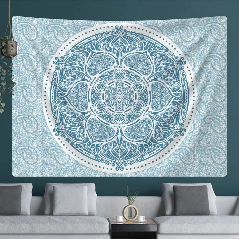 Afralia™ Indian Mandala Psychedelic Tapestry Wall Hanging for Home Decoration