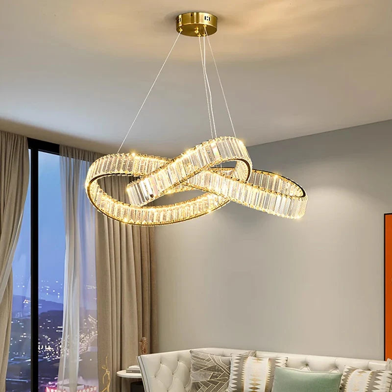 Afralia™ Crystal Ceiling Chandelier for Modern Luxury Home Decor