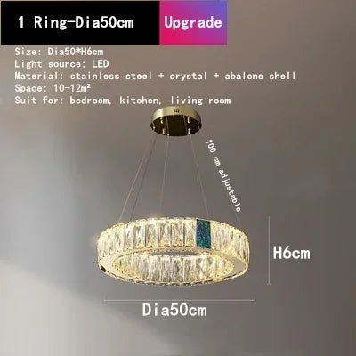 Afralia™ Crystal Shell Chandelier for Luxurious Home Decor with LED Pendant Lights