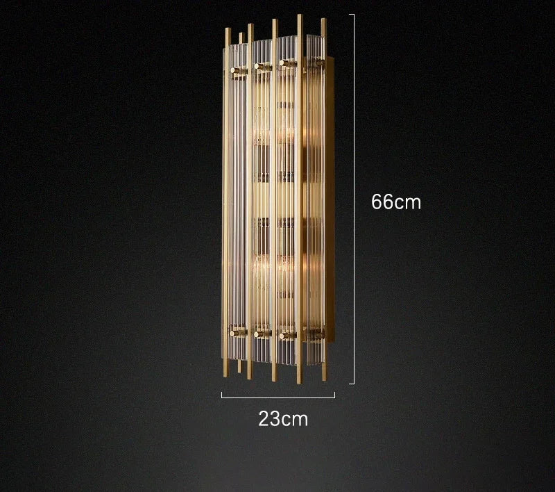 Afralia™ Gold Double Layer Ring Crystal Pendant Light for Bedroom Dining Living Room