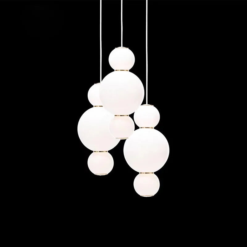 Afralia™ LED Spiral Ball Pendant: Modern Nordic Art Decor Lighting for Bedroom/Kitchen/Dining Room