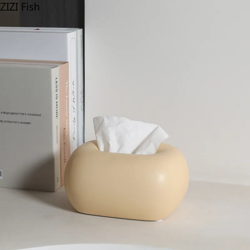 Afralia™ Ceramic Tissue Box: Elegant Desk Decor & Coffee Table Accent