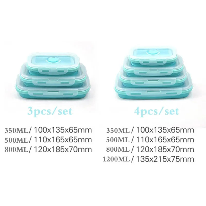 Afralia™ Silicone Lunch Box Set for Food Storage and Dining