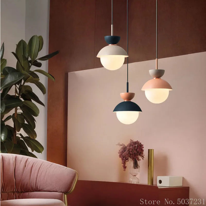 Afralia™ Macarone Bedside Pendant Light - Modern Nordic Decorative Lamp
