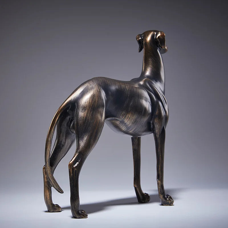 Afralia™ Greyhound Dog Figurine Resin Home Decor Handicrafts