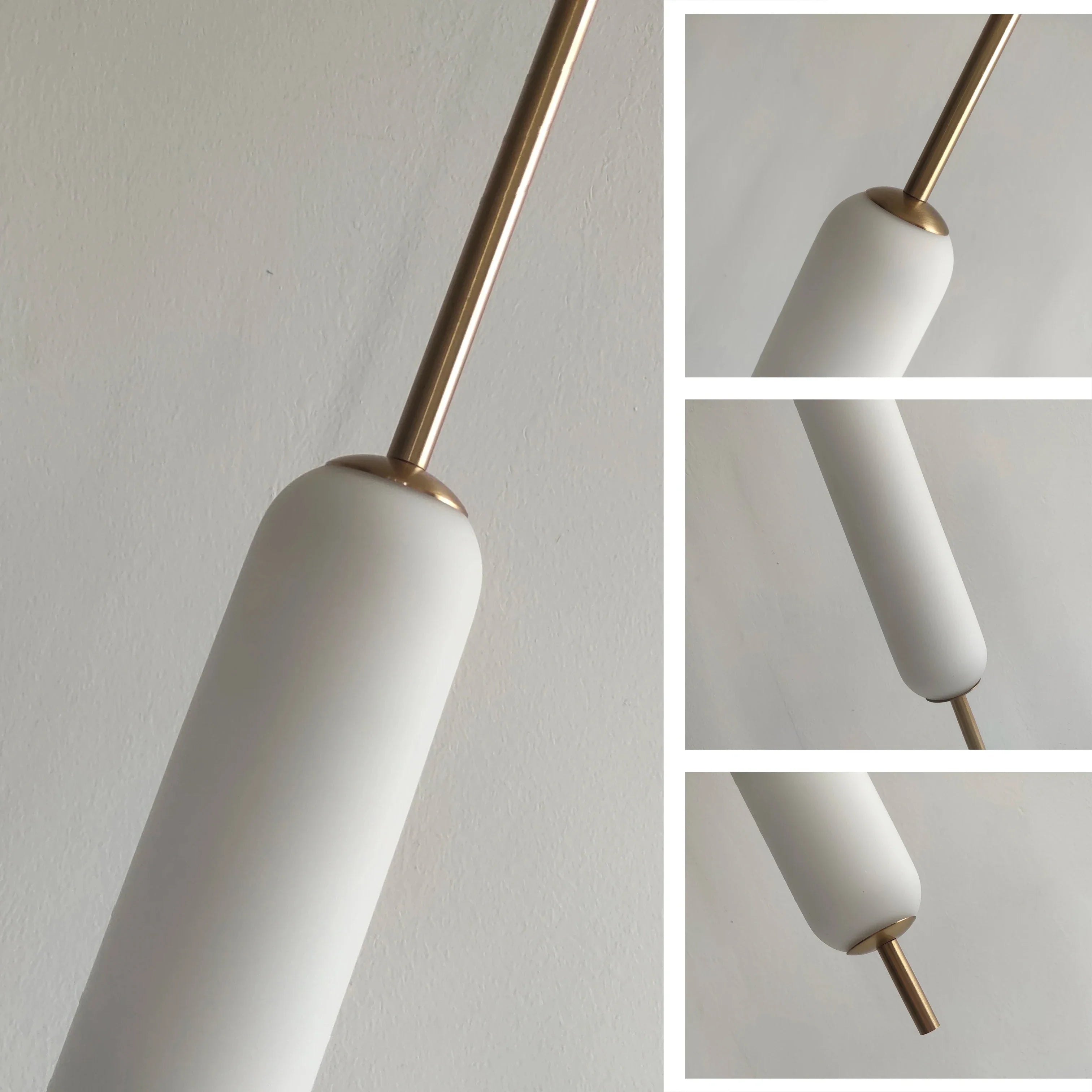 Afralia™ Modern Nordic Glass Pendant Lights for Bedroom, Dining Room, Bar - Double Head Metal Design