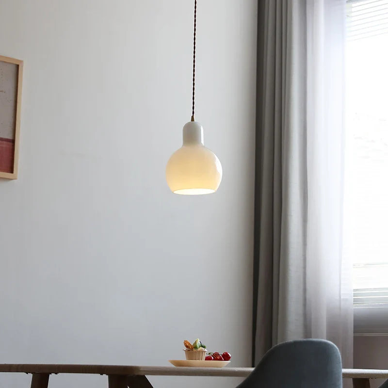 Afralia™ Glass LED Pendant Lamp | Adjustable Nordic Hanging Light