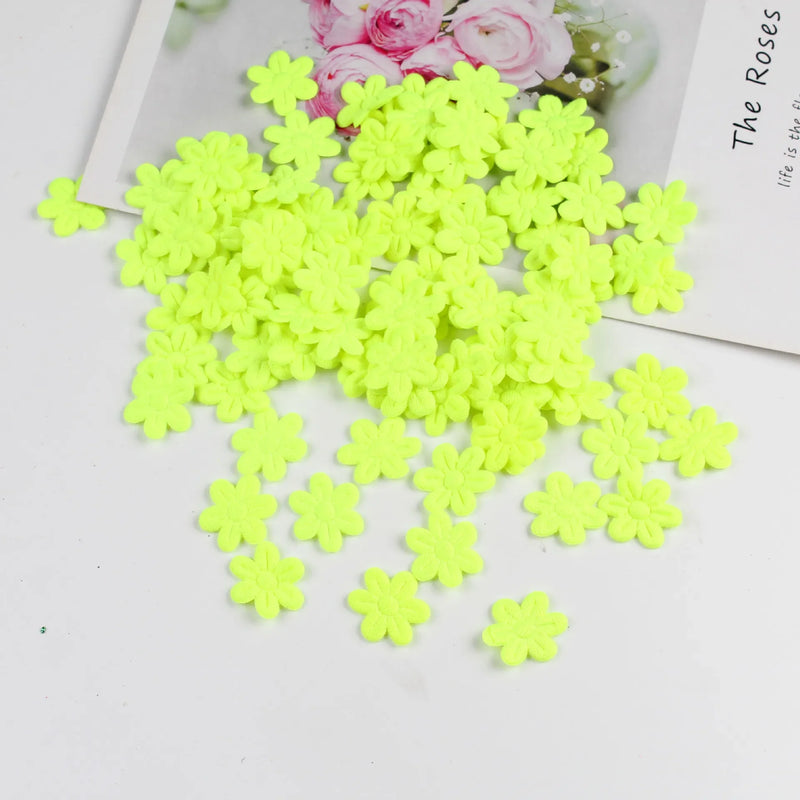 Afralia™ Felt Cloth Five-Petal Embossed Artificial Flowers for Wedding Home Decor DIY