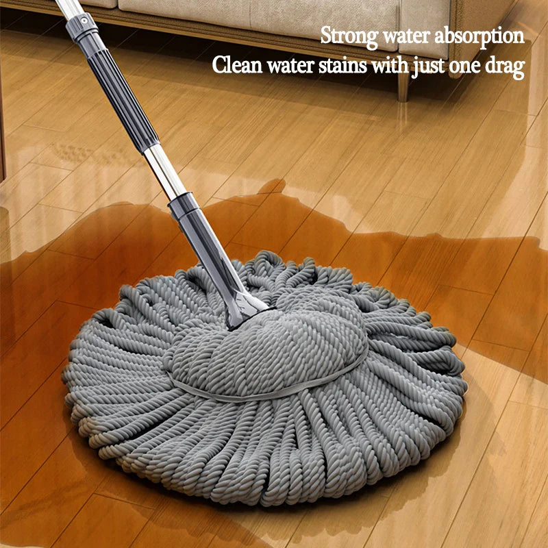 Afralia™ Easy Spin Mop with Long Handle for Hands-Free Floor Cleaning