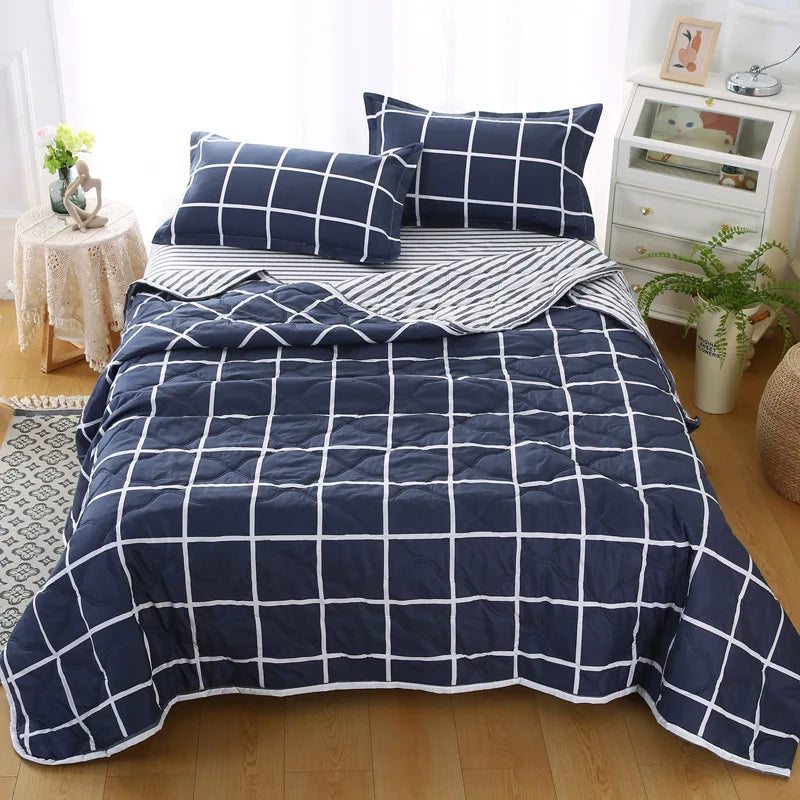 Afralia™ Nordic Printed Cooling Comforter Bedding for Adults- Soft Single Double Blankets