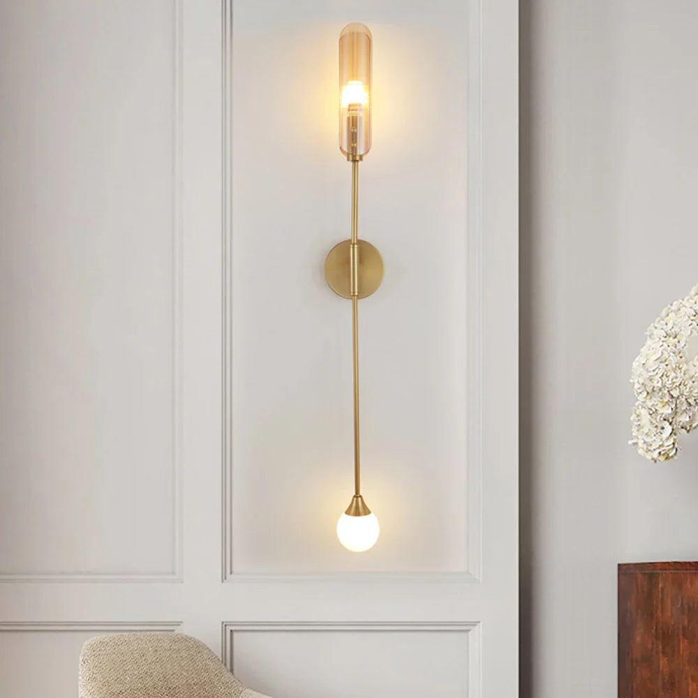 Afralia™ Double-Head Wall Lights for Modern Living Room, Bedroom, Restaurant, Hotel, and Aisle