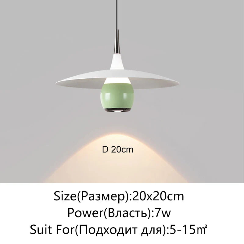 Afralia™ Saucer LED Pendant Lamp for Home Decor and Dining, Designer UFO Light