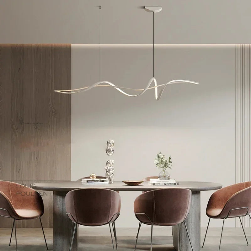 Afralia™ Nordic Minimalist LED Pendant Lights for Home Living Dining Room Bar Salon