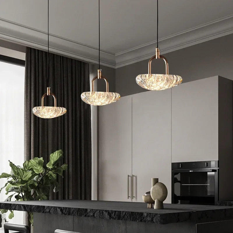 Afralia™ Modern Light Luxury LED Pendant Chandelier for Restaurant and Bedroom