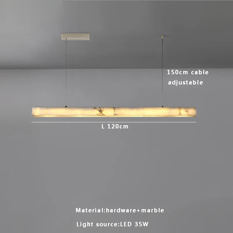 Afralia™ Marble Stone Hanging Lamp for Bar Dining Table Luxe Light Fixture