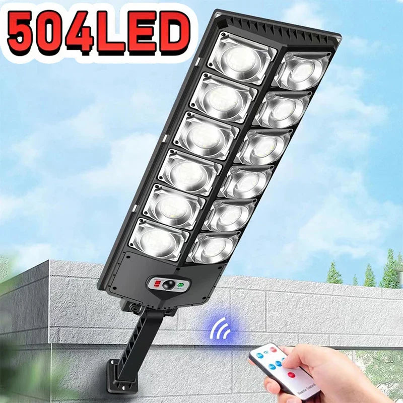 Afralia™ Solar Motion Sensor Street Lights - 3 Light Modes, Remote Control, Waterproof