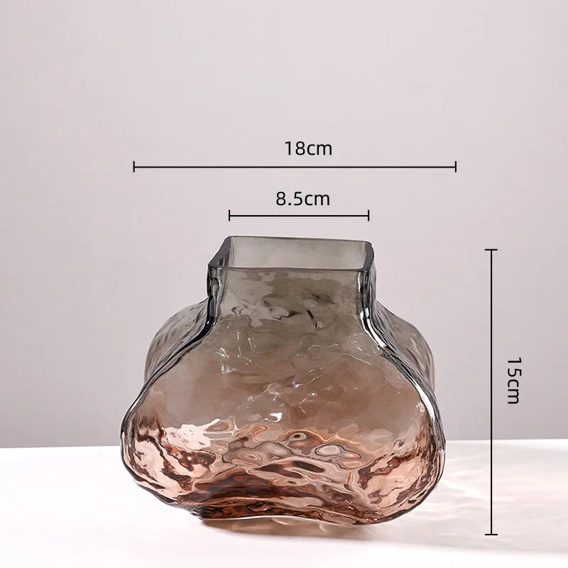 Afralia™ Golden Geometric Glass Vase Hydroponics Terrarium Home Decoration Accessories