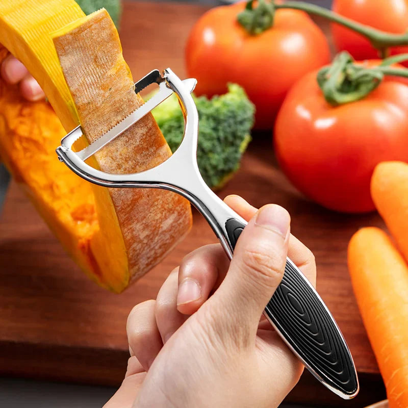 Afralia™ Stainless Steel Multifunction Peeler: Fruit Vegetable Potato Carrot Cucumber Julienne Peeler