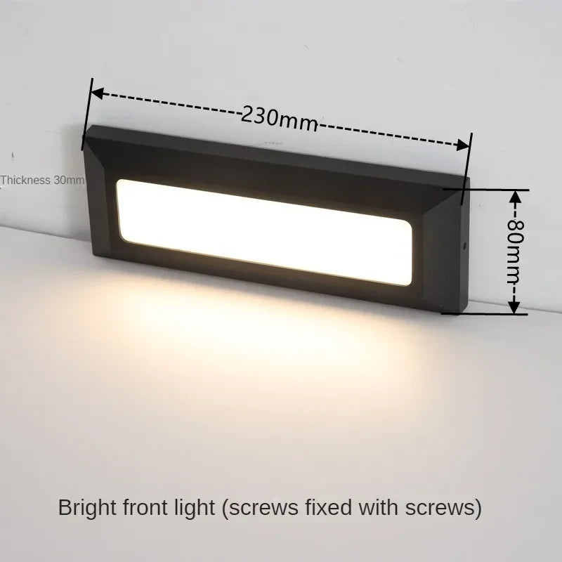 Afralia™ Outdoor Corner Step and Stair Radar Induction Wall Light