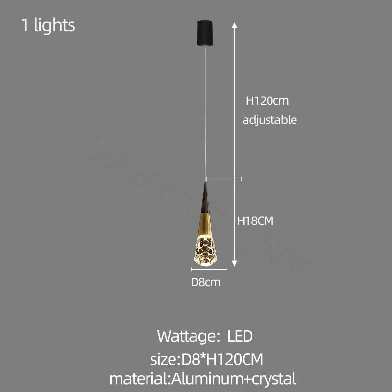 Afralia™ Crystal Chandelier for Stairwell and Living Room Dimming Lighting