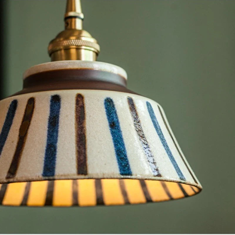 Afralia™ Coloured Glaze Pendant Light LED Hanging Lamp for Home Dining Living Room