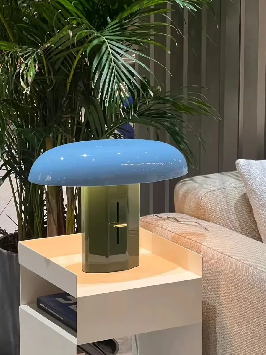 Afralia™ Designer Mushroom Floor Lamp: Modern Standing Light for Living Room & Office.