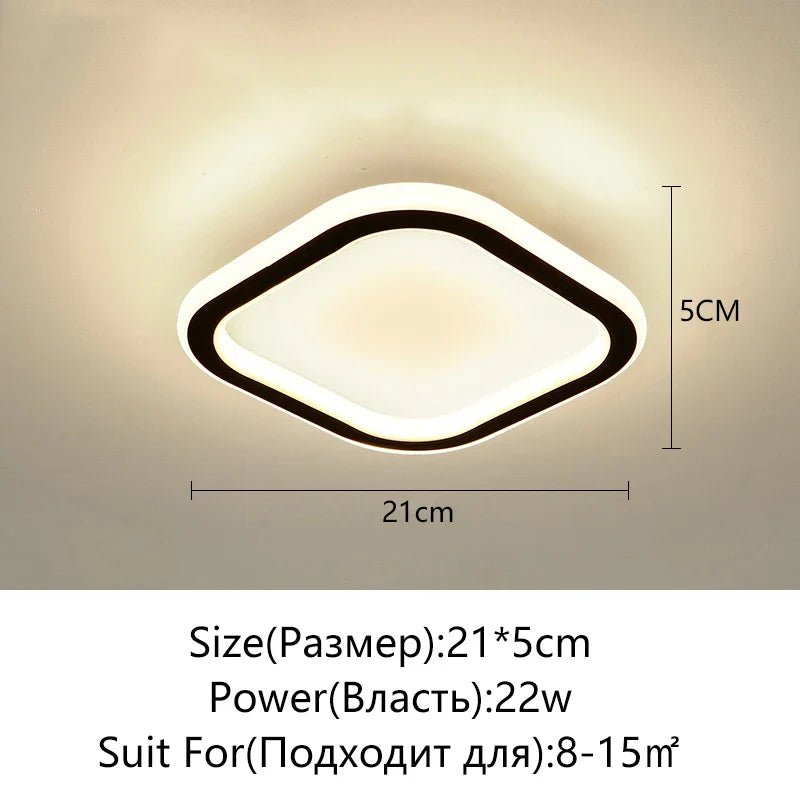 Afralia™ LED Surface Mounted Aisle Ceiling Lights for Home Lighting
