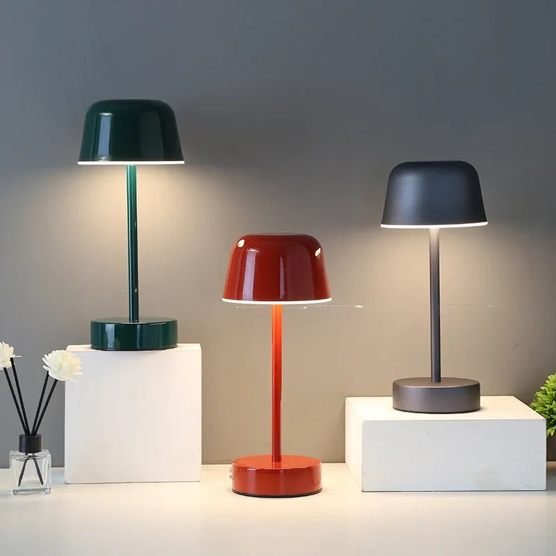 Afralia™ Mushroom Metal Table Lamp: Modern Art Design for Kid Room, Minimalist & Cute