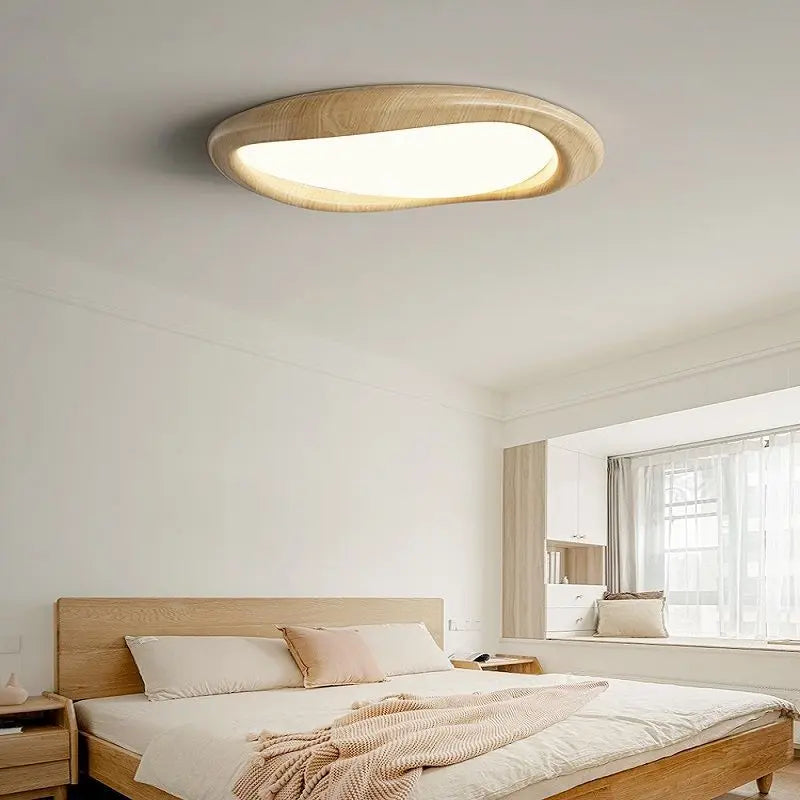 Afralia™ LED Wood Chandeliers for Bedroom Living Room Indoor Lighting Décor