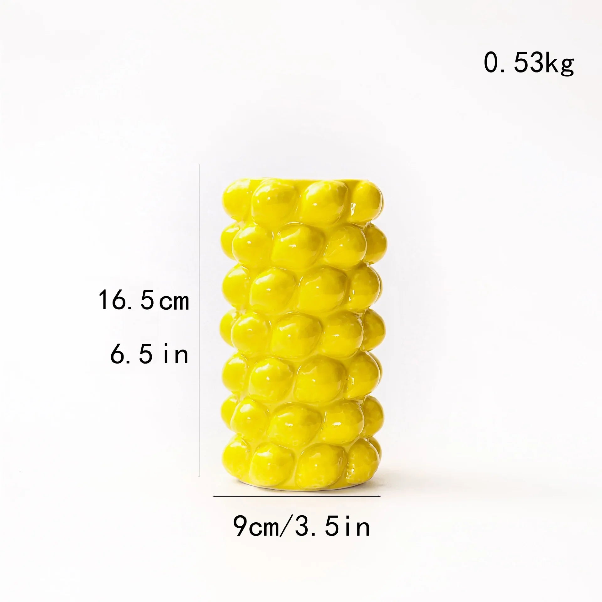 Afralia™ Fruit Relief Vase Creative Cartoon Ceramic Ornament Floral Arrangement Accessories