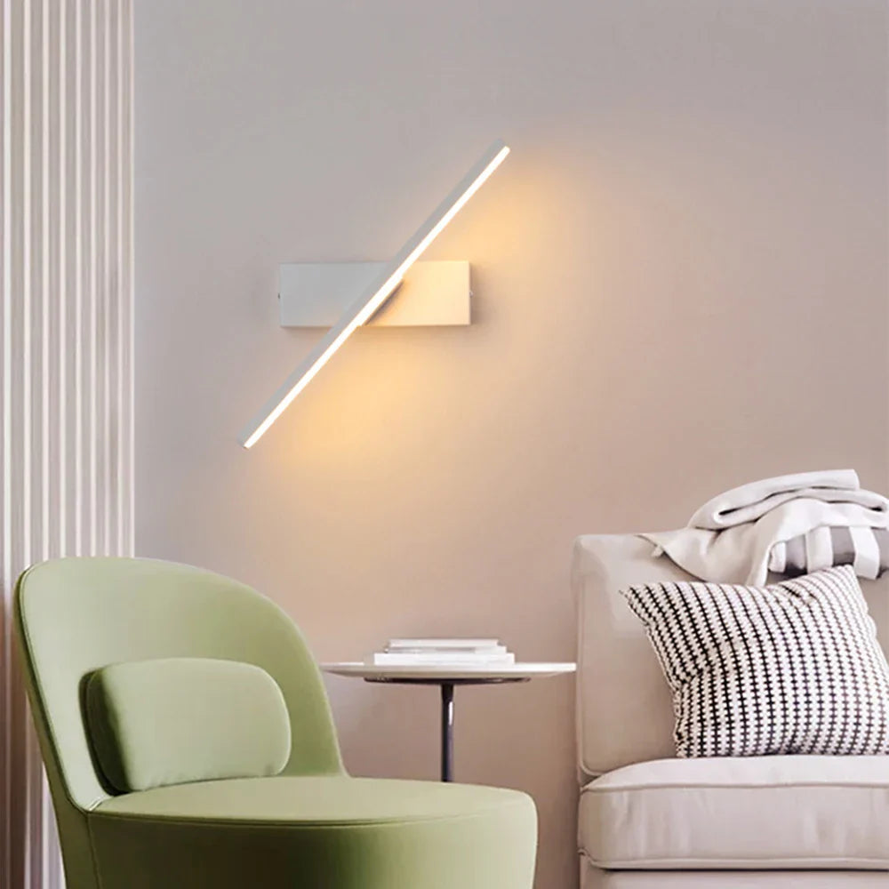 Afralia™ Rotatable LED Wall Light for Living Room Bedroom Sconce Lighting
