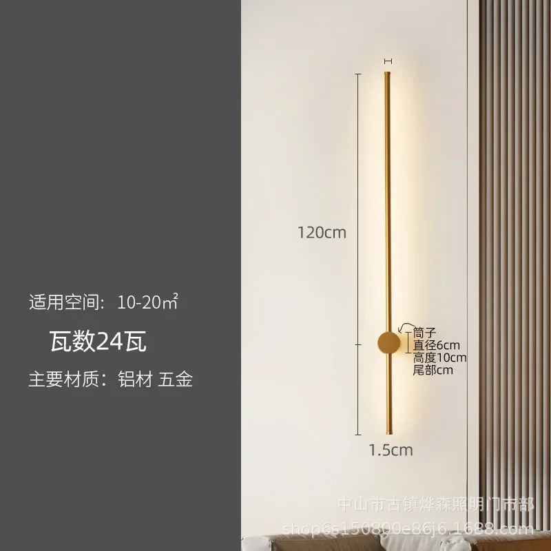 Afralia™ LED Strip Wall Lamp for Creative Staircase Aisle Background Wall Lighting