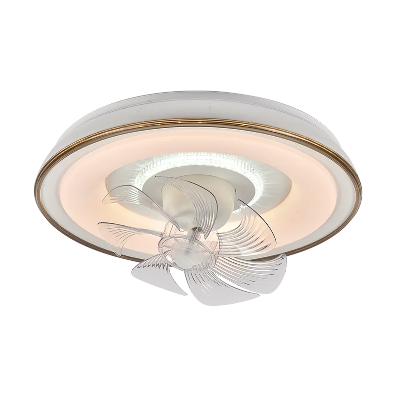 Afralia™ LED Ceiling Fan Light, Dimmable Three Colors with Remote Control