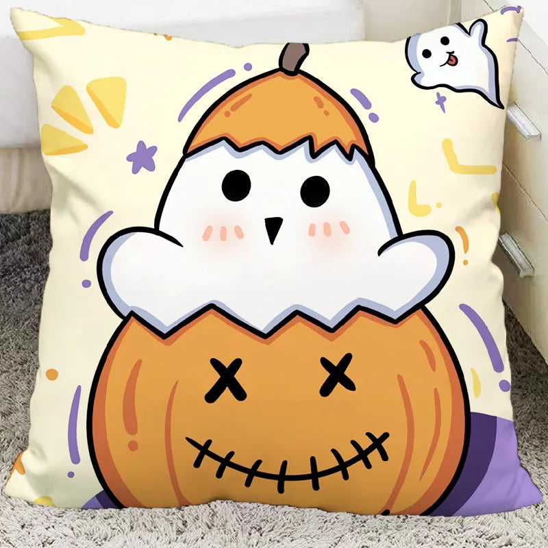 Afralia™ Halloween Plush Cartoon Pillow for Living Room and Bedroom, Festive Decoration