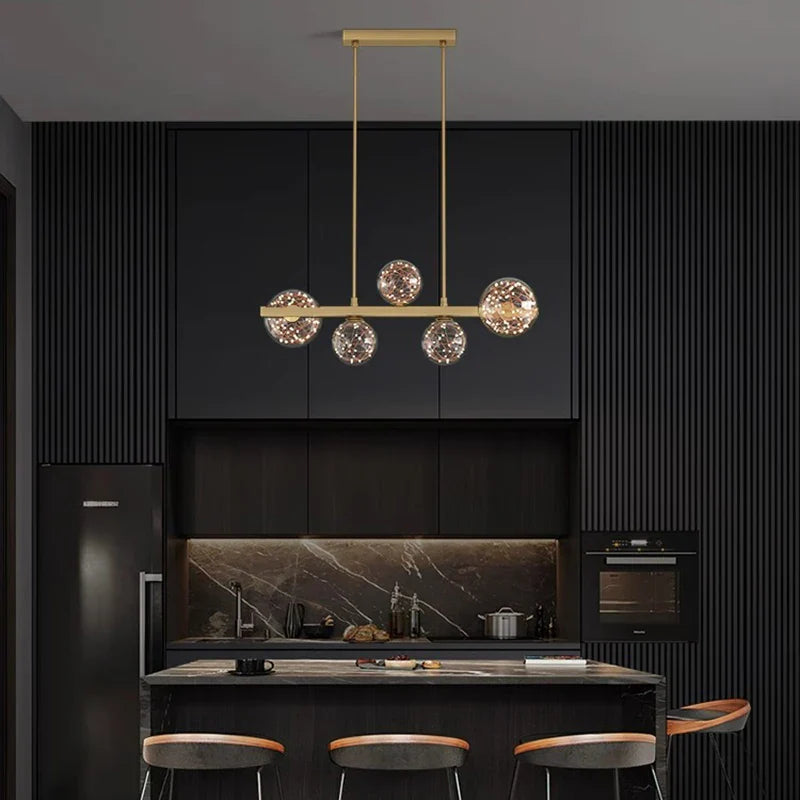 Nordic Star LED Chandelier by Afralia™ - Modern, Simple, Creative Design