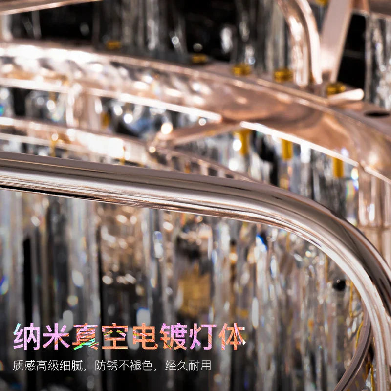 Afralia™ Crystal Ring Chandelier: 2024 Luxury Bedroom Dining Room Lighting