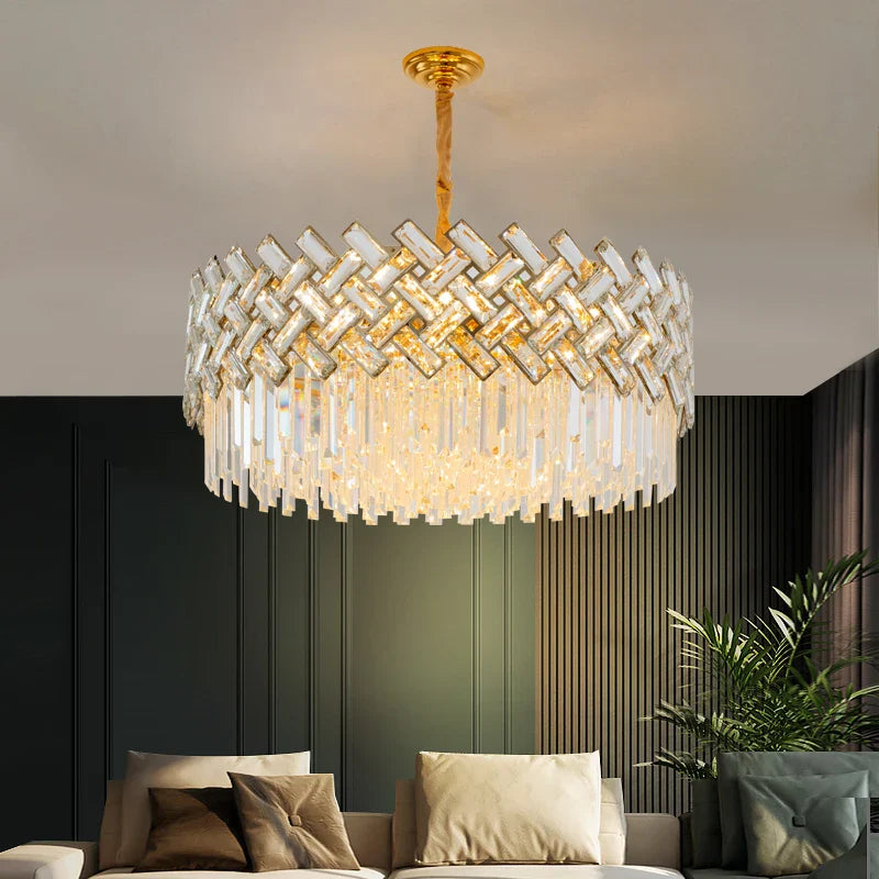 Afralia™ Crystal Chandelier Pendant Lights, Modern Luxury Ceiling Lamp for Home Decoration