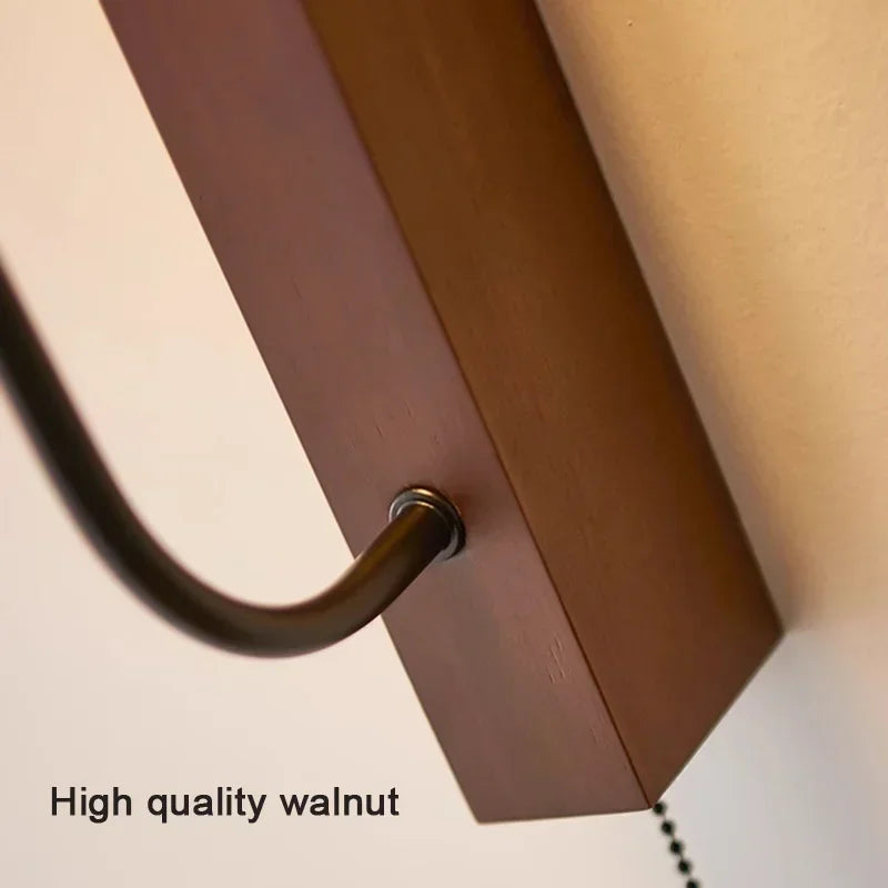 Afralia™ Retro Stone Bedside Wall Lamp in French Yellow Travertine Wood, Bedroom Hotel Wall Light