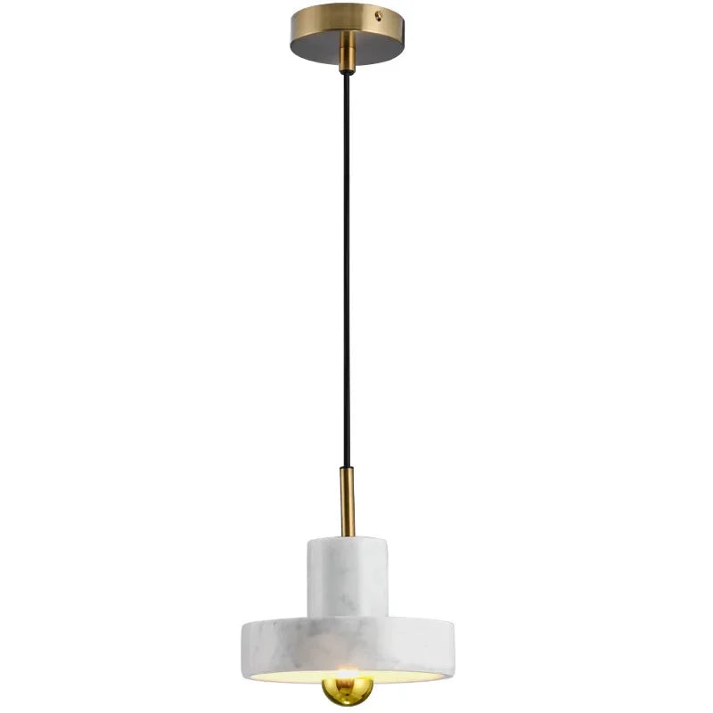 Afralia™ Marble Pendant Light: Modern Bar Fixture Hanging Chandelier