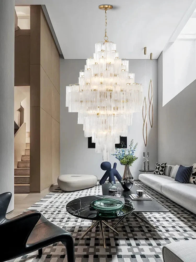 Afralia™ Big White Glass Ceiling Pendant Lights for Home Decor Hanging Lamp