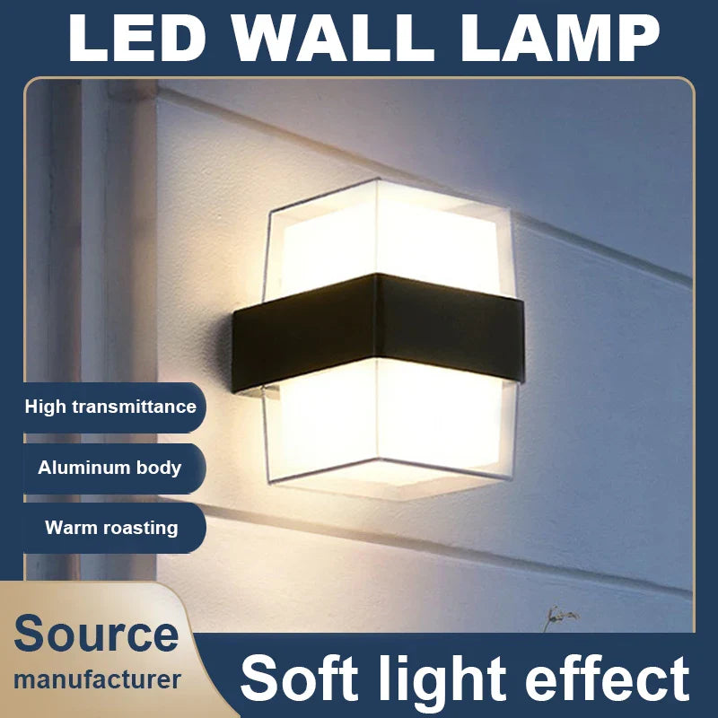 LED Wall Light by Afralia™: Modern Outdoor Porch Lamp for Home Decor, Terrace, and Garden Lighting.