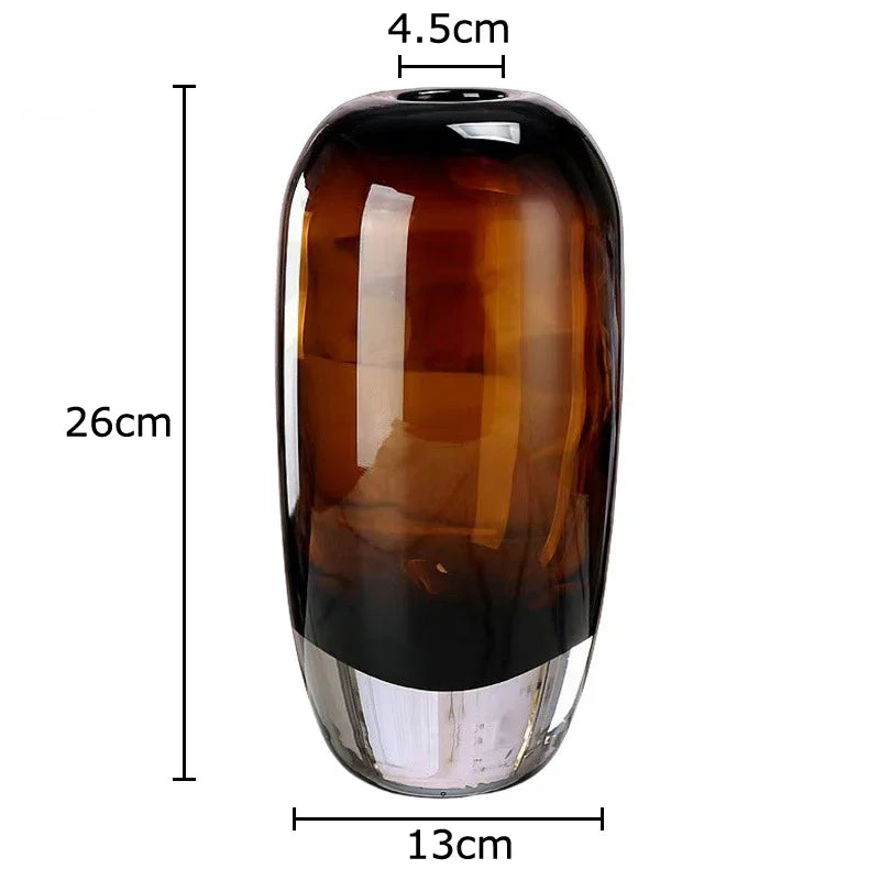 Afralia™ Delicate Glass Vase for Floral Arrangement and Room Decor